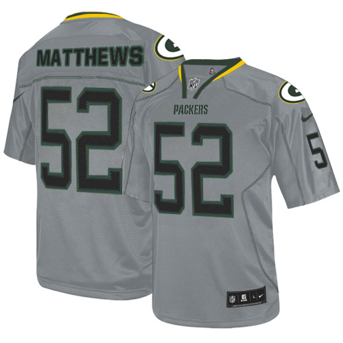 Youth Limited Clay Matthews Nike Jersey Lights Out Grey - #52 NFL Green Bay Packers